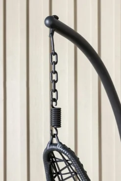 Edinburgh hängstol - Svart + Rengöringsmedel för utemöbler