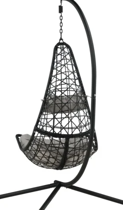 Edinburgh hängstol - Svart + Rengöringsmedel för utemöbler