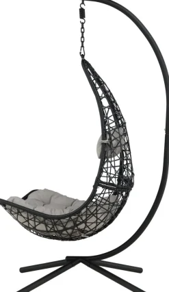 Edinburgh hängstol - Svart + Textilskydd för utemöbler
