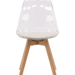 Edvin matstol - Vit/björk