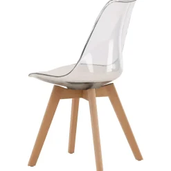 Edvin matstol - Vit/björk