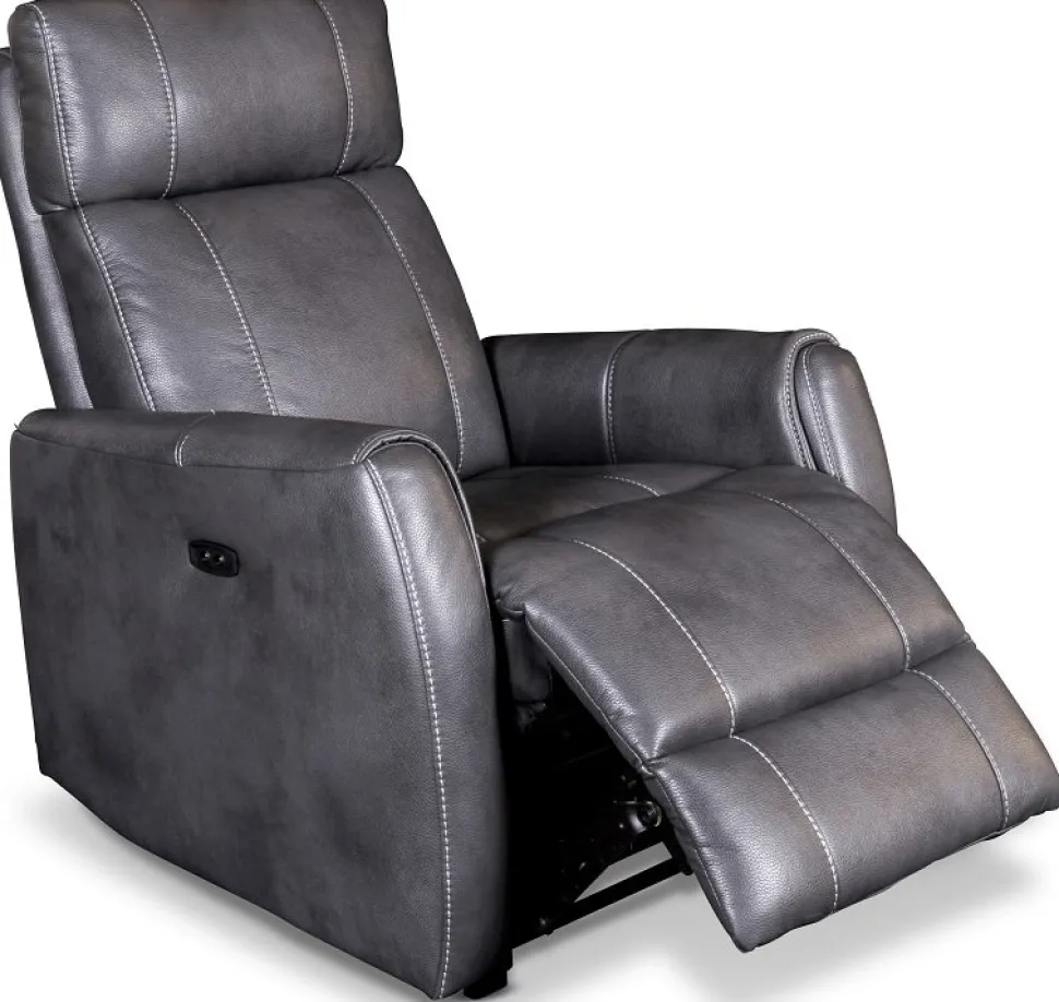 Elektrisk reclinerfåtölj grå - Elof + Fläckborttagare för möbler