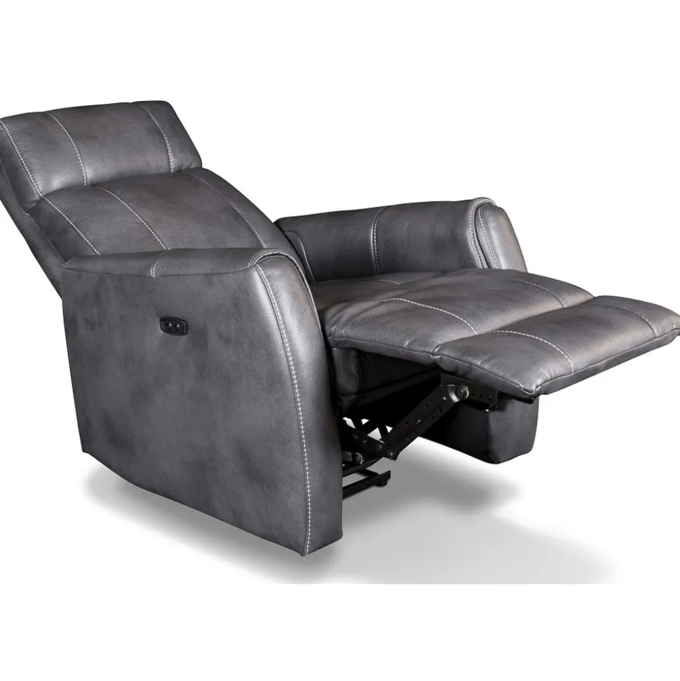 Elektrisk reclinerfåtölj grå - Elof + Fläckborttagare för möbler