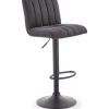 Elfrieda barstol i mörkgrå PU