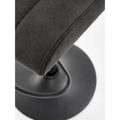 Elfrieda barstol i mörkgrå PU