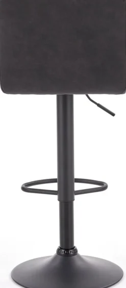 Elfrieda barstol i mörkgrå PU