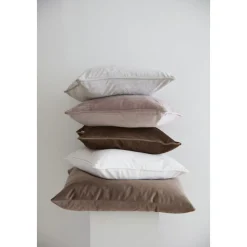 Elise kuddfodral - Vit sammet