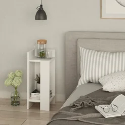 Elos sängbord vänster - Vit