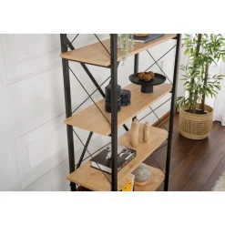 Elysian bokhylla - Ek/svart