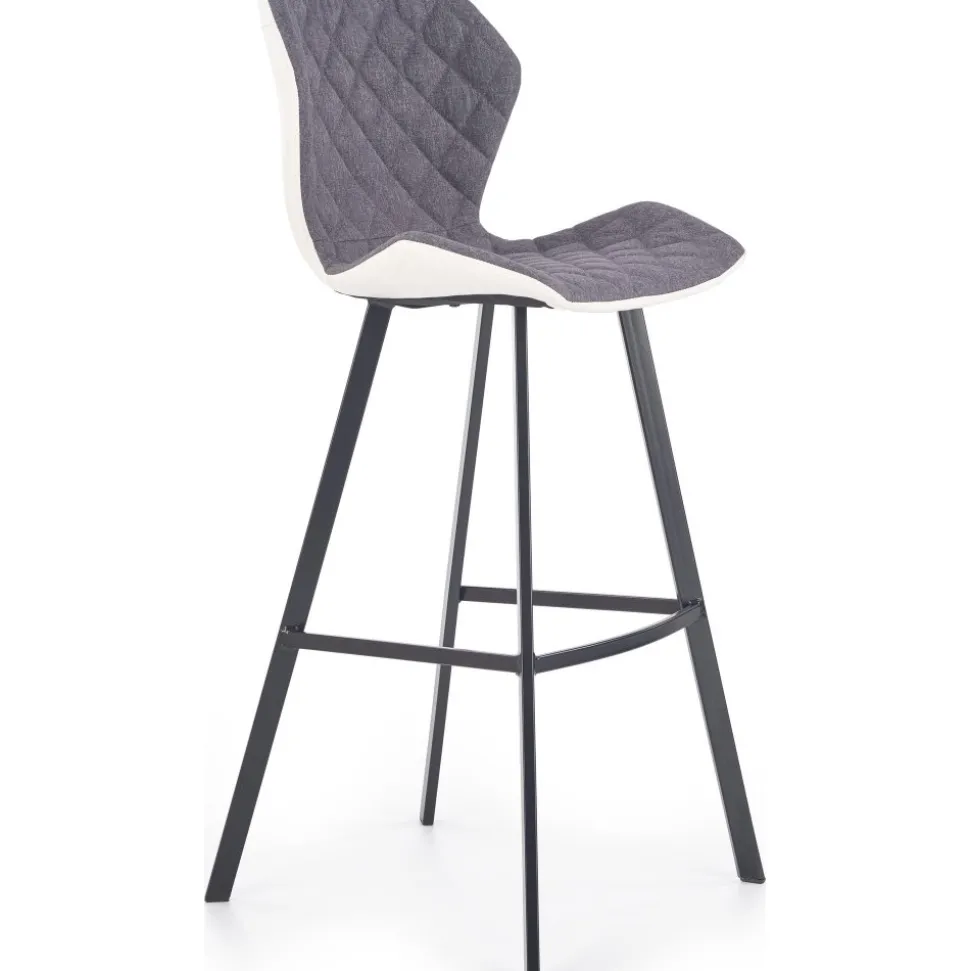 Erin barstol hög - Vit/grå + Möbeltassar