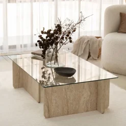 Escape soffbord - Travertin