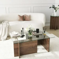 Escape soffbord 105x65 cm - Valnöt