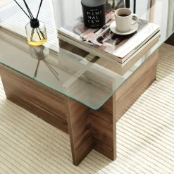 Escape soffbord 105x65 cm - Valnöt