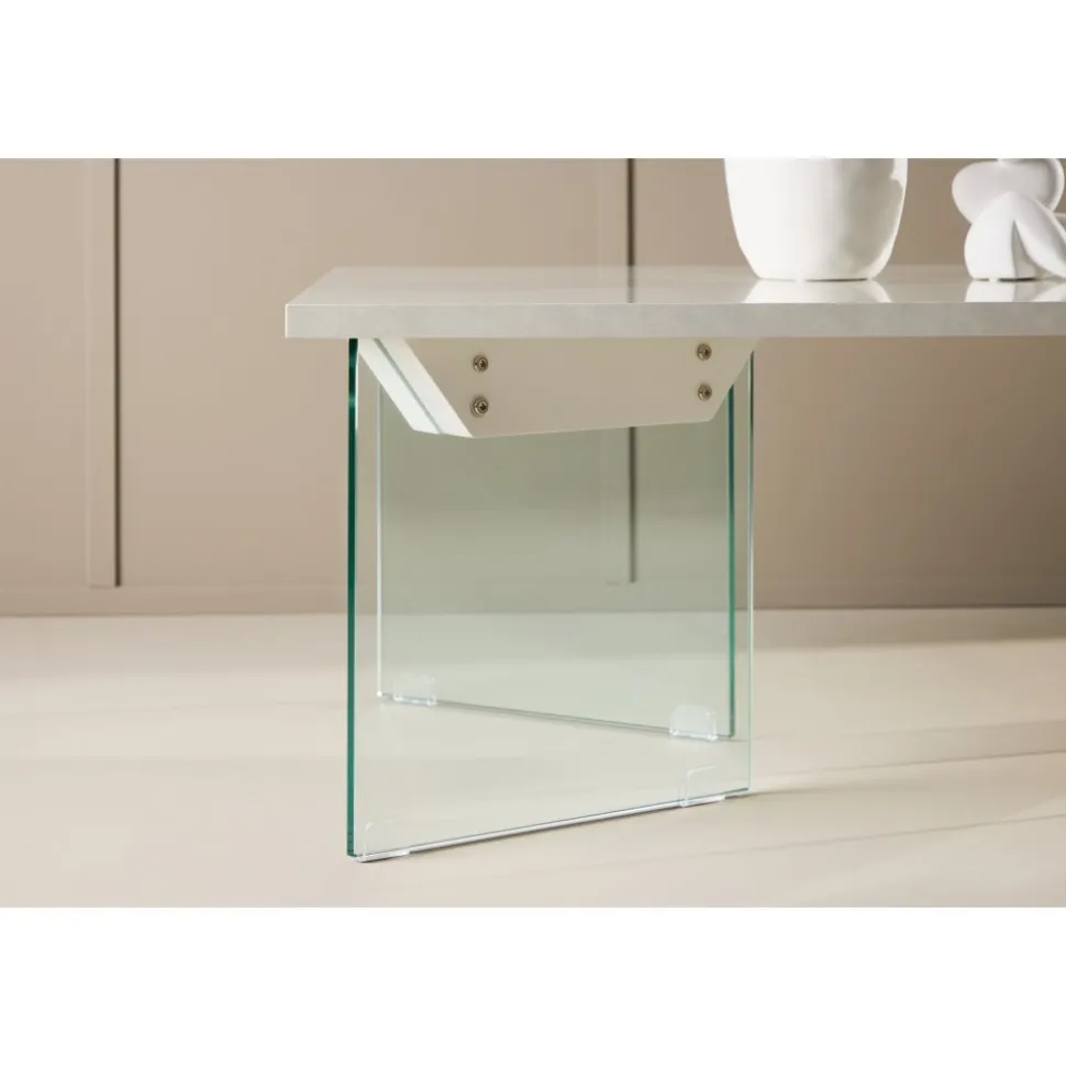 Ester soffbord 120 x 80 cm - Betonggrå