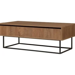 Estor soffbord 120 x 60/92 cm - Valnöt/svart