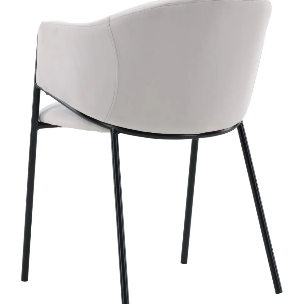 Evelina matstol - Grå sammet