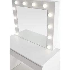 Facada vitt sminkbord med belysning 94 x 43 cm