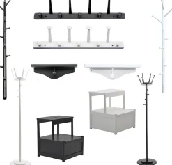 Fame kroklist - 5st klädkrokar (vit)