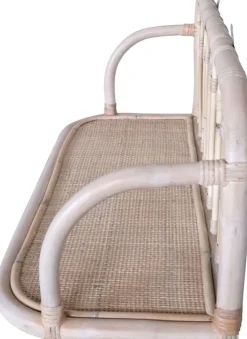 Fammy vägghylla i rotting 80 cm - Whitewash