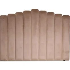 Fancy sänggavel 140 cm - Beige (Sammet)