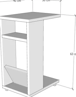 Filinta sidobord - Travertin