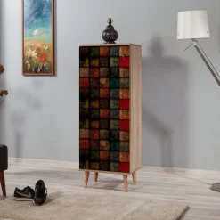 Filinta skoskåp mosaik - Sonoma ek