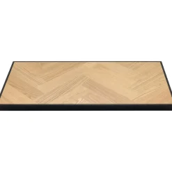 Fishbone tilläggsskiva 45 x 90 cm - Svart / Ek