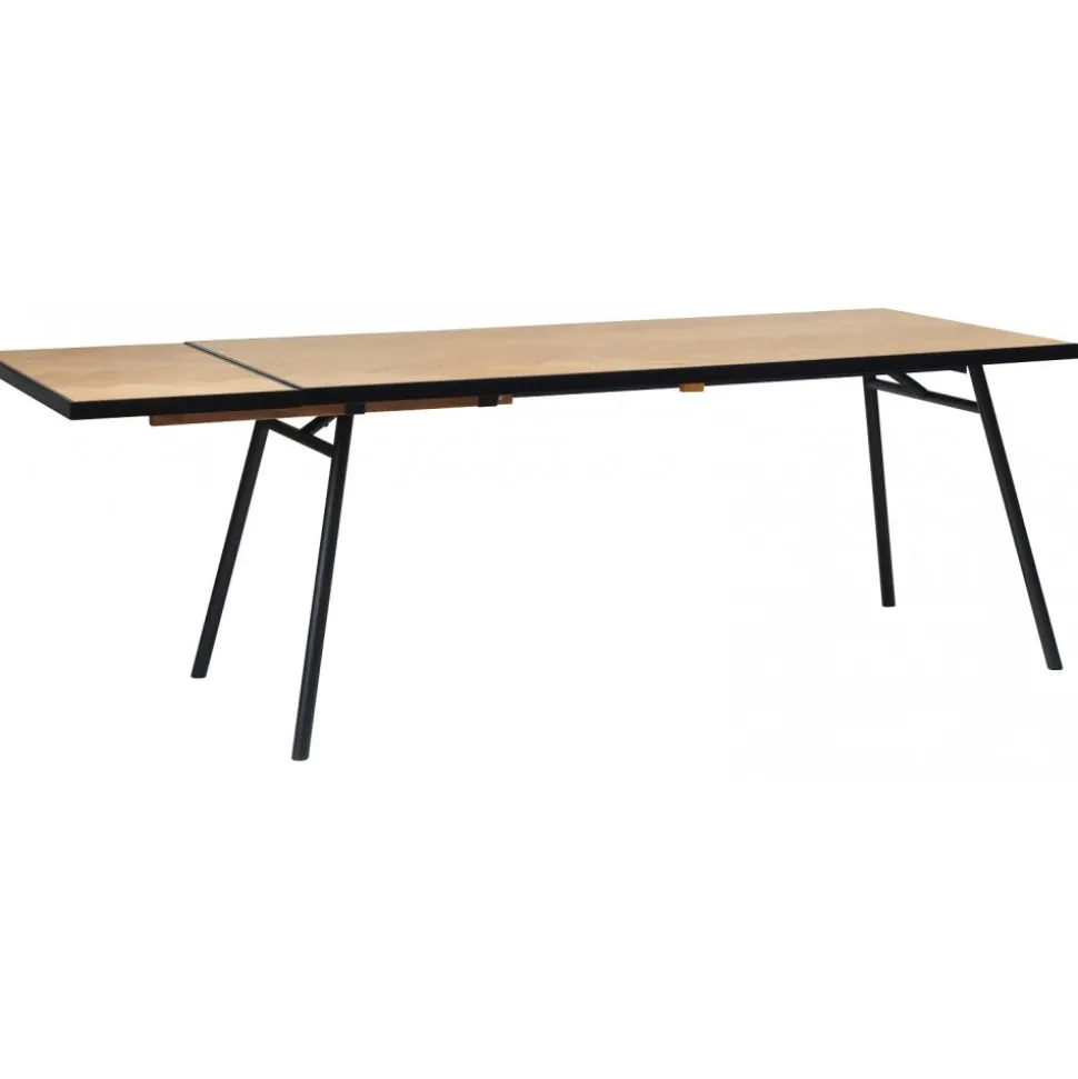 Fishbone tilläggsskiva 45 x 90 cm - Svart / Ek