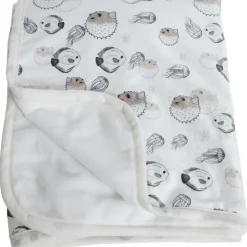 Fisk pläd 80 x 100 cm - Flerfärgad