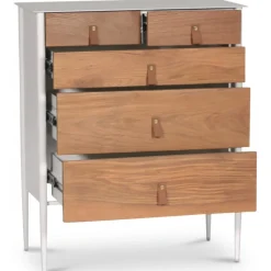 Flash byrå - Vit/oljad ek