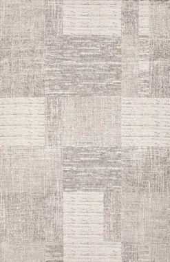 Flatvävd matta Garnet - Creme/Grå