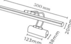 Fleet vägglampa B:50 cm - Guld