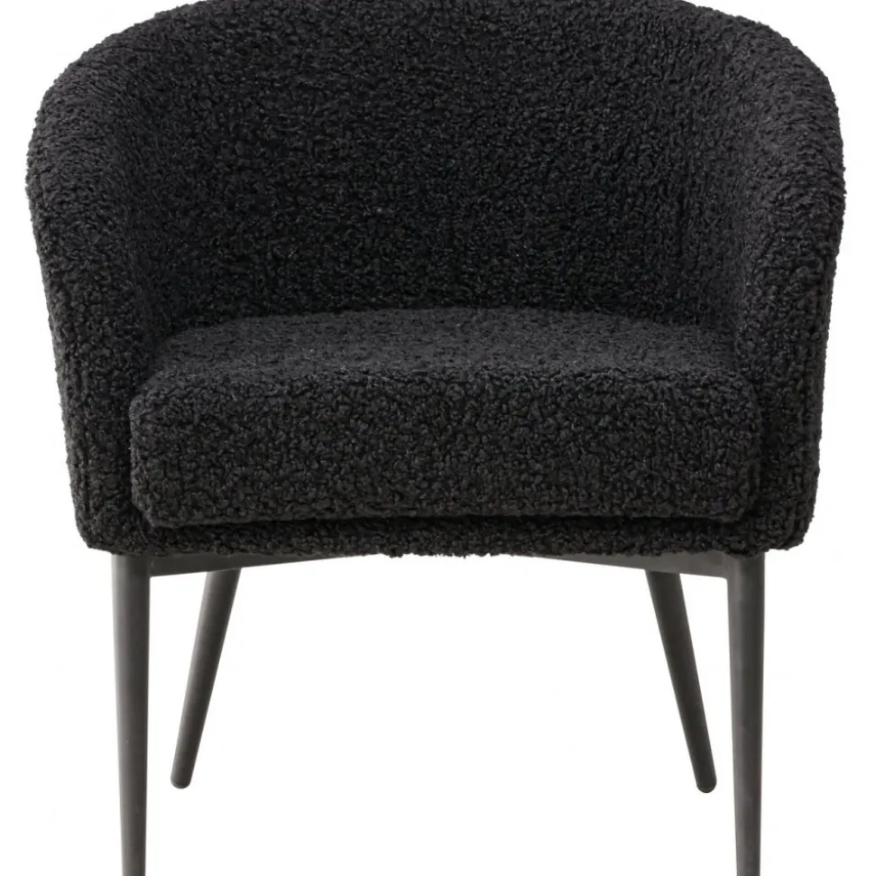Fluffy fåtölj - Svart