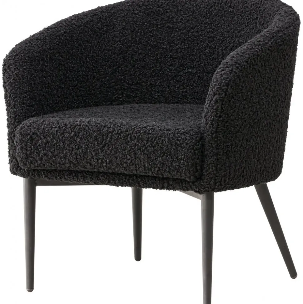 Fluffy fåtölj - Svart