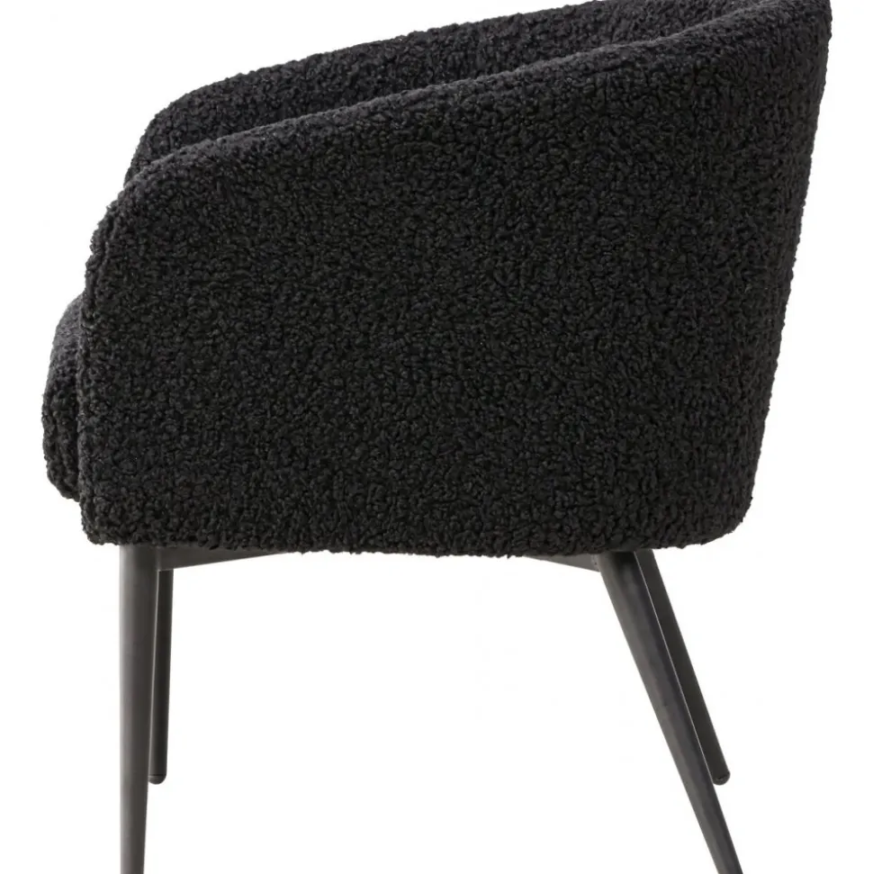 Fluffy fåtölj - Svart