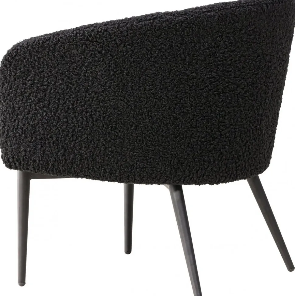 Fluffy fåtölj - Svart