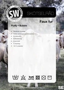 Fluffy prydnadskudde Ivory - 40 x 60 cm