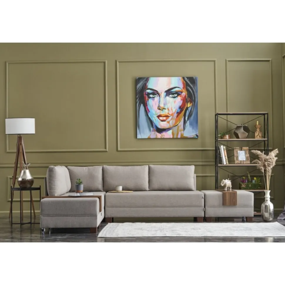 Fly hörnbäddsoffa - Cream