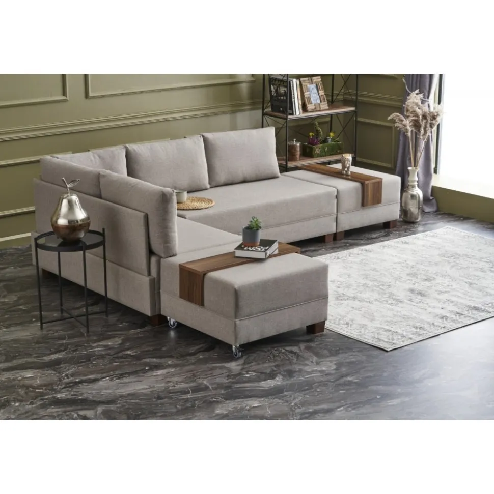 Fly hörnbäddsoffa - Cream