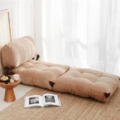 Fold bäddfåtölj - Camel