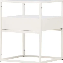 Fortaleza sidobord 40 x 40 cm - Vit