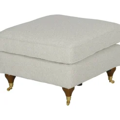 Fotpall i bouclé - Howard