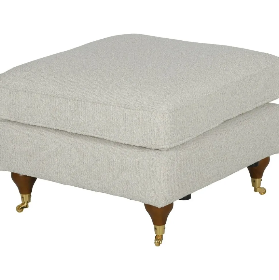 Fotpall i bouclé - Howard