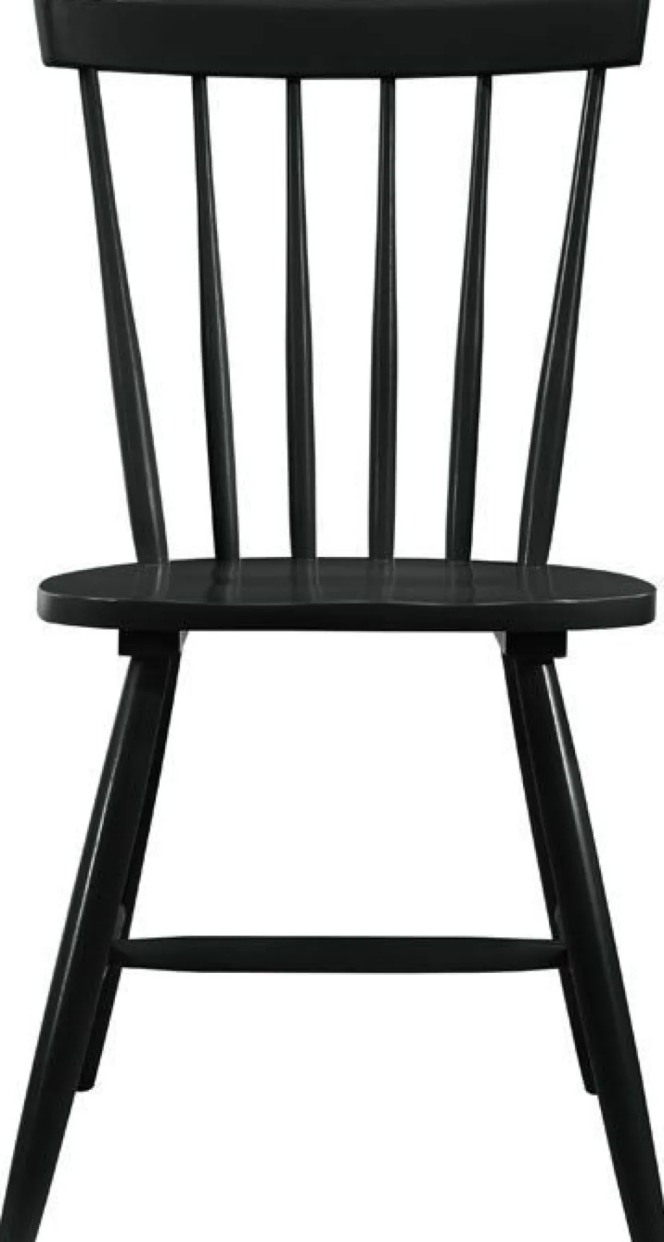 Fårö svart pinnstol i trä + Stolsdyna