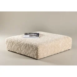 Frankie sittpuff 100 x 100 cm - Beige teddy