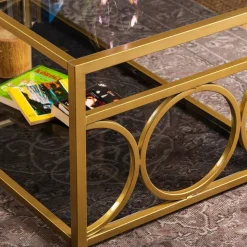 Frederika soffbord 120 x 60 cm - Guld