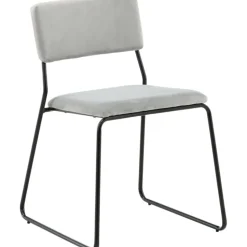 Frekvens stol - Ljusgrå sammet