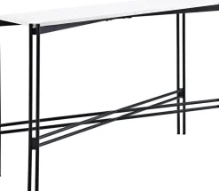 Fresca avlastningsbord 110 x 30 cm - Svart/vit terrazzo