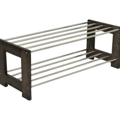 Frikk skohylla - Brunlackerad ek