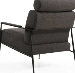 Fåtölj antracit modern design